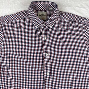 Ben Sherman Flannel Shirt Mens Medium Multicolor Plaid Long Sleeve